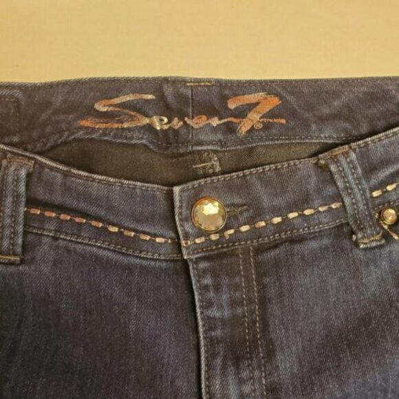 SEVEN7 Dark Wash Bootcut Jeans Sz 32 - Picture 2 of 9